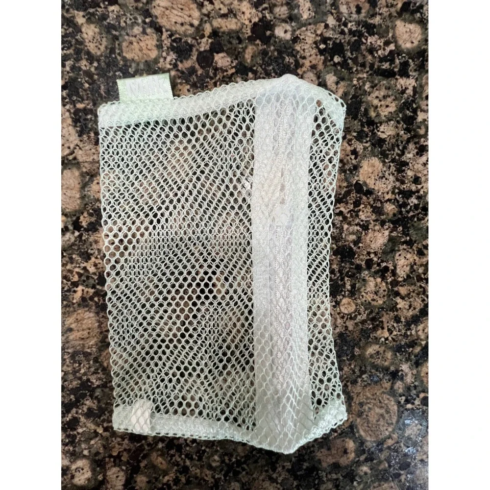 Milk Makeup Mint Green Mesh Cosmetic Bag Zipper Pouch Travel Organizer